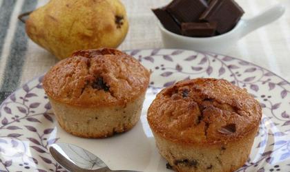 Muffins Poire/Chocolat