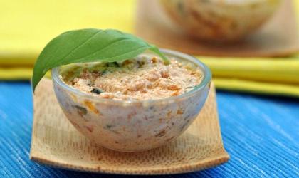 Mousse de chèvre frais aux tomates confites