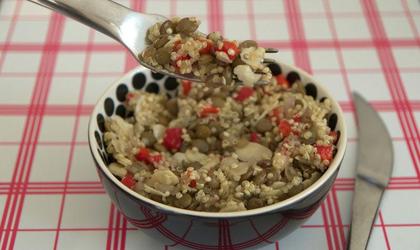 Salade de Quinoa et de lentilles