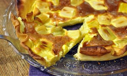 Tarte aux poireaux et au curry