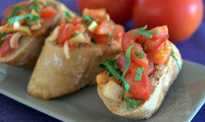 Bruschettas à la Tomate